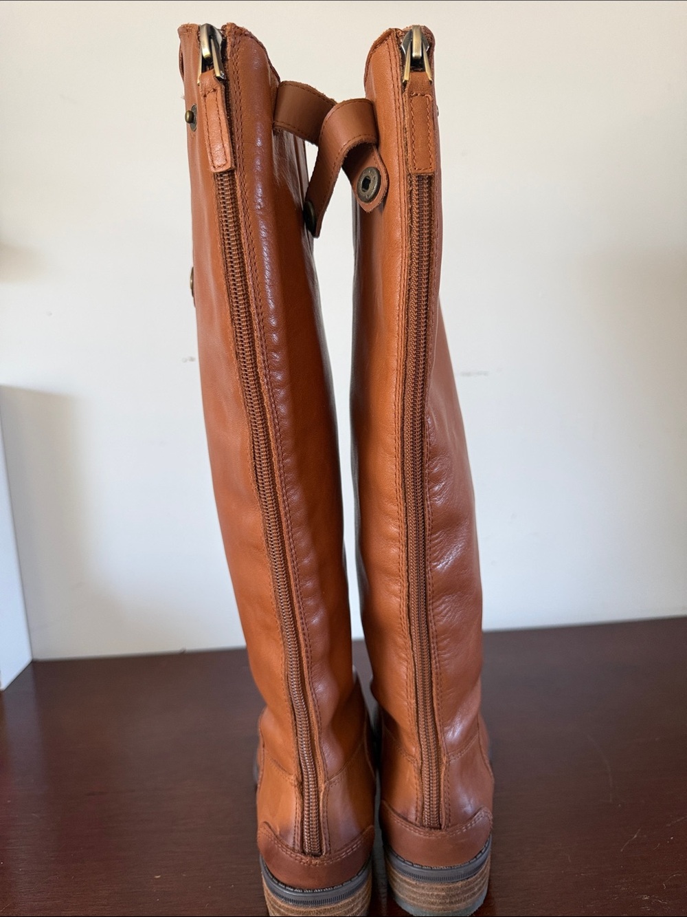 Sam Edelman Penny Riding Boots Equestrian Whiskey Leather US 6 Timeless Classic - Picture 13 of 16